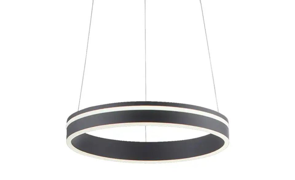 Q-Smart Home Lights Pendelleuchte, 1-flammig, anthrazit, Frontansicht