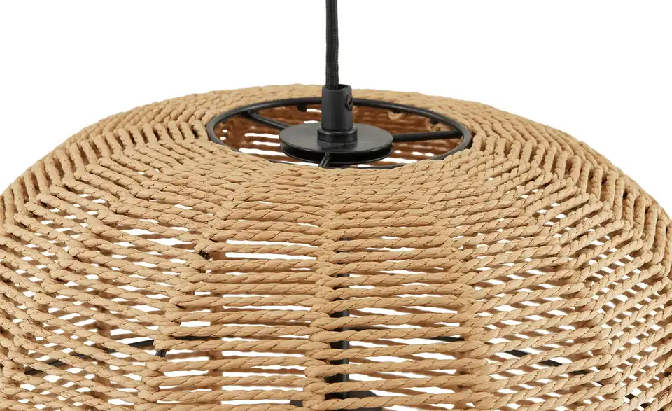 Trio Pendelleuchte, 1-flammig, Sisal braun `groß ´, Detailansicht