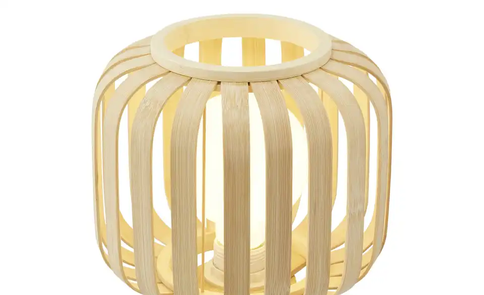 KHG Tischleuchte, 1-flammig, Bambus, Detailansicht