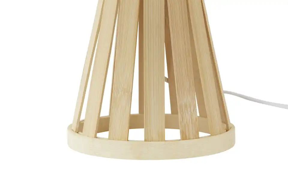 KHG Tischleuchte, 1-flammig, Bambus, Detailansicht