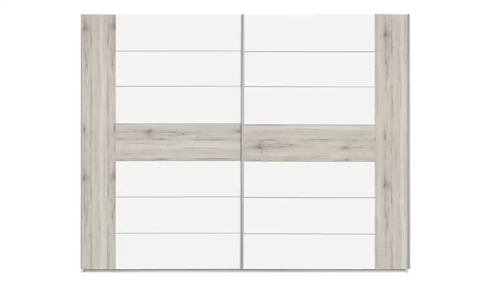 Schwebetürenschrank, Frontansicht