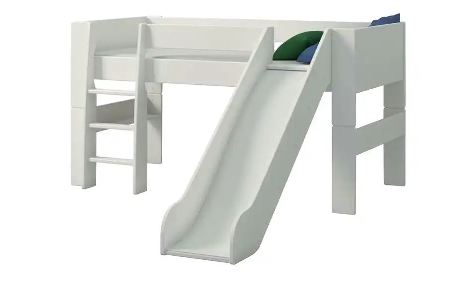 Spielbett mit Rutsche | Weiß - Bei Möbel Kraft online kaufen