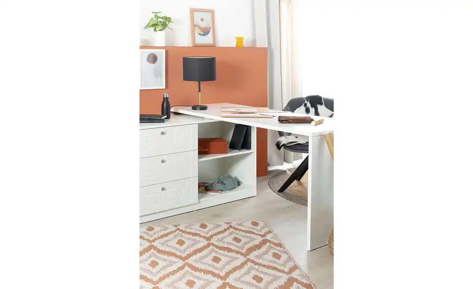 Mia & Mo Eckschreibtisch, in Wohnsituation