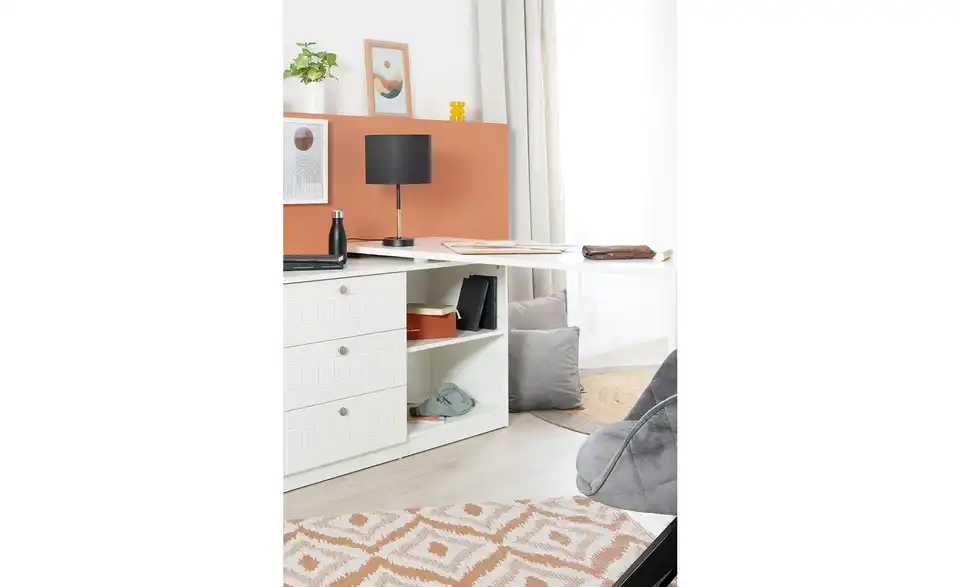 Mia & Mo Eckschreibtisch, in Wohnsituation