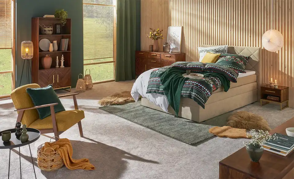 Boxspringbett, in Wohnsituation