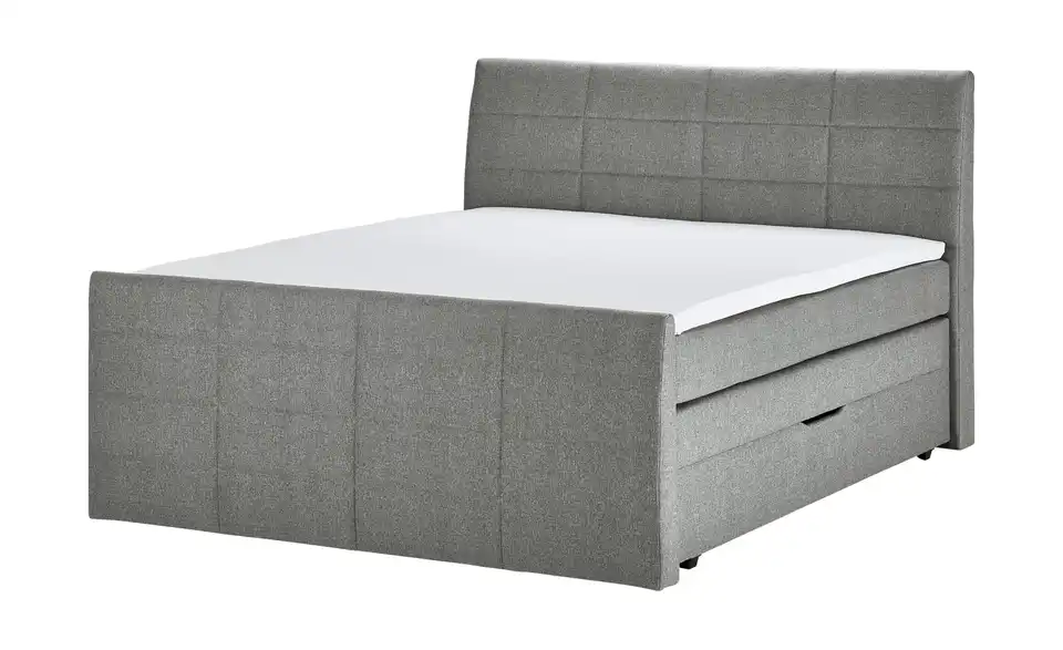 Boxspringbett mit Bettkasten und Topper, Perspektive