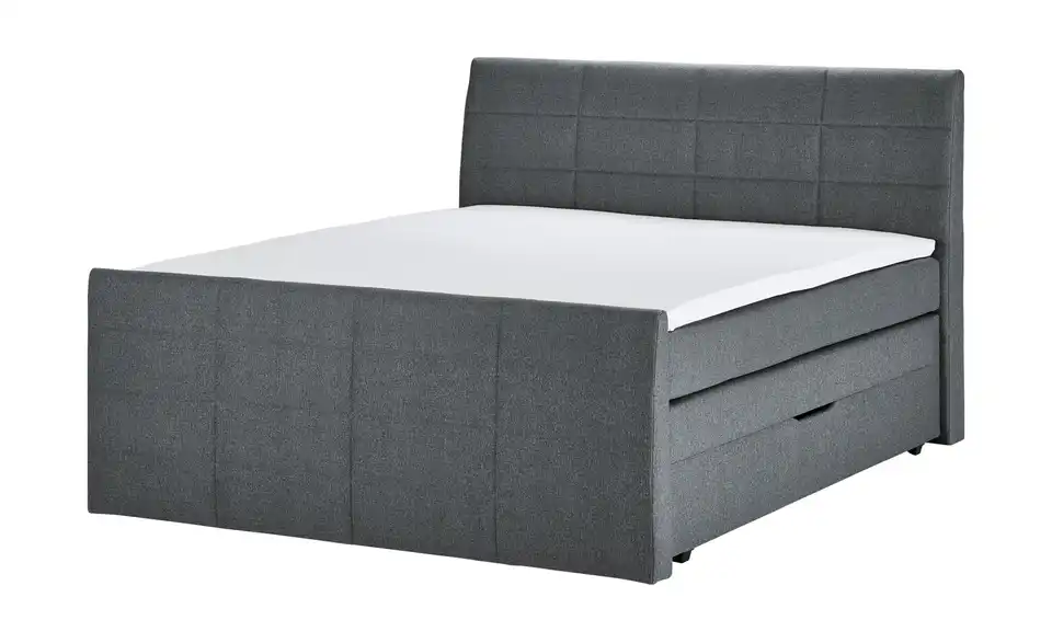 Boxspringbett mit Bettkasten und Topper, Perspektive