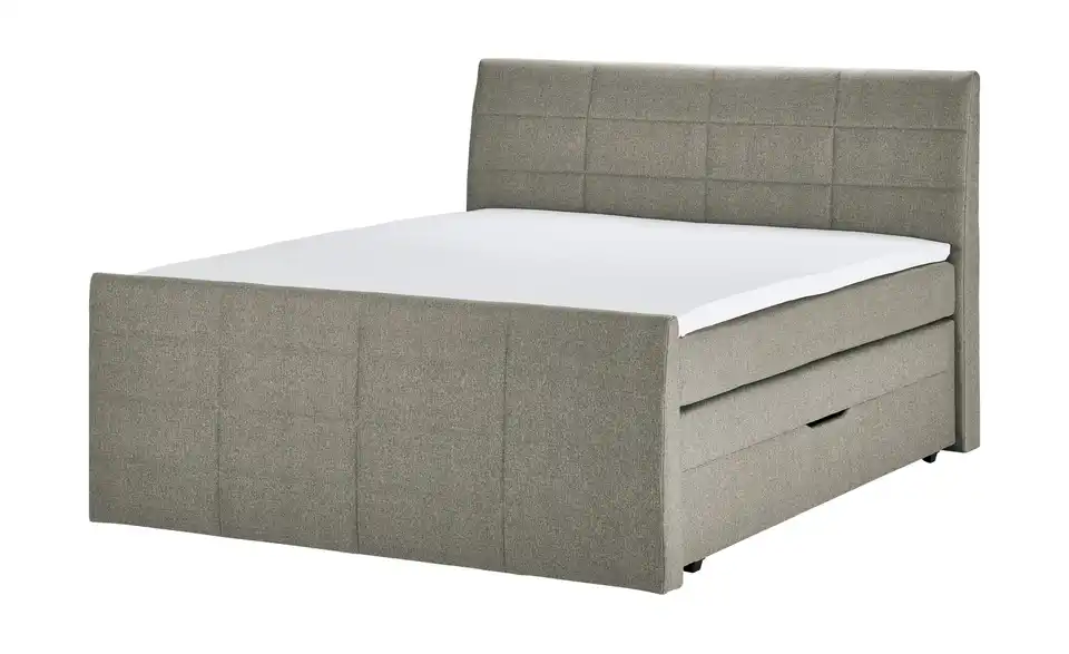 Boxspringbett mit Bettkasten und Topper, Perspektive