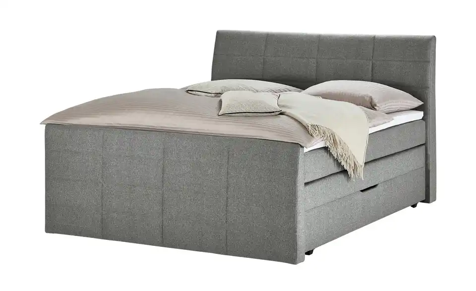 Boxspringbett mit Bettkasten und Topper, Perspektive