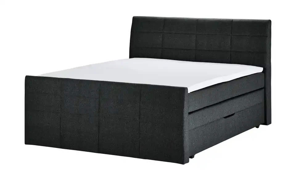 Boxspringbett mit Bettkasten und Topper, Perspektive