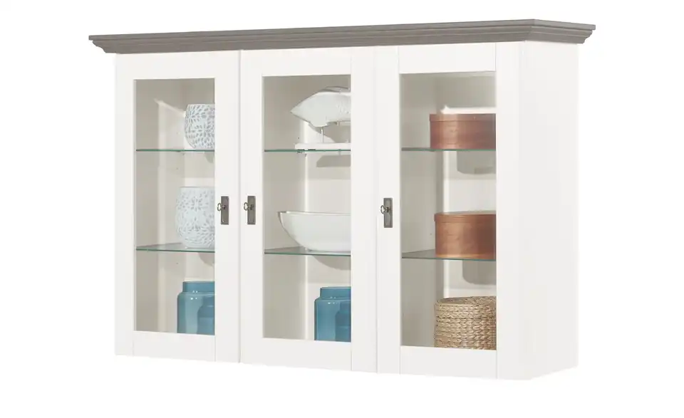 maison bleue Vitrinenaufsatz Florian für Sideboard, Funktionsansicht