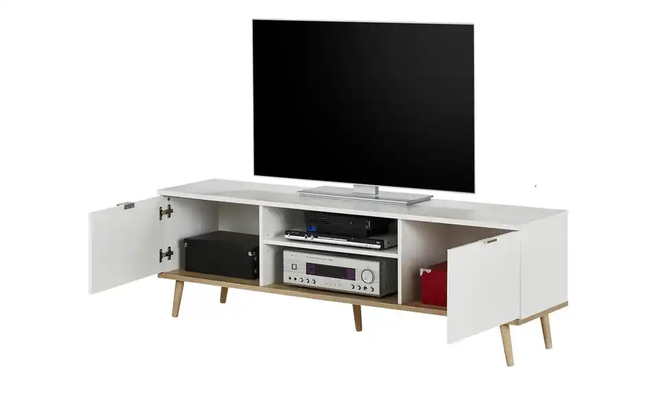 TV-Lowboard, geöffnet