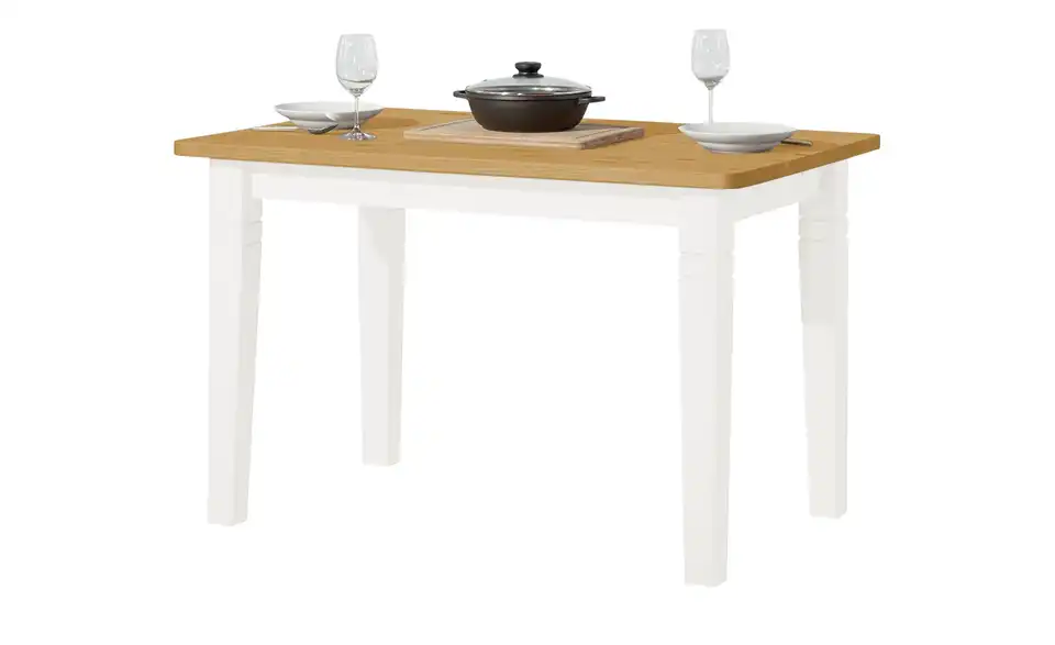 maison bleue Esstisch Florian massiv, Funktionsansicht