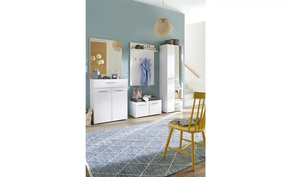 Garderobenbank, in Wohnsituation