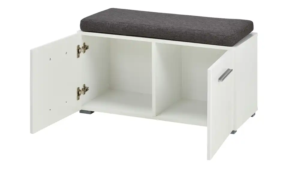 Garderobenbank, geöffnet
