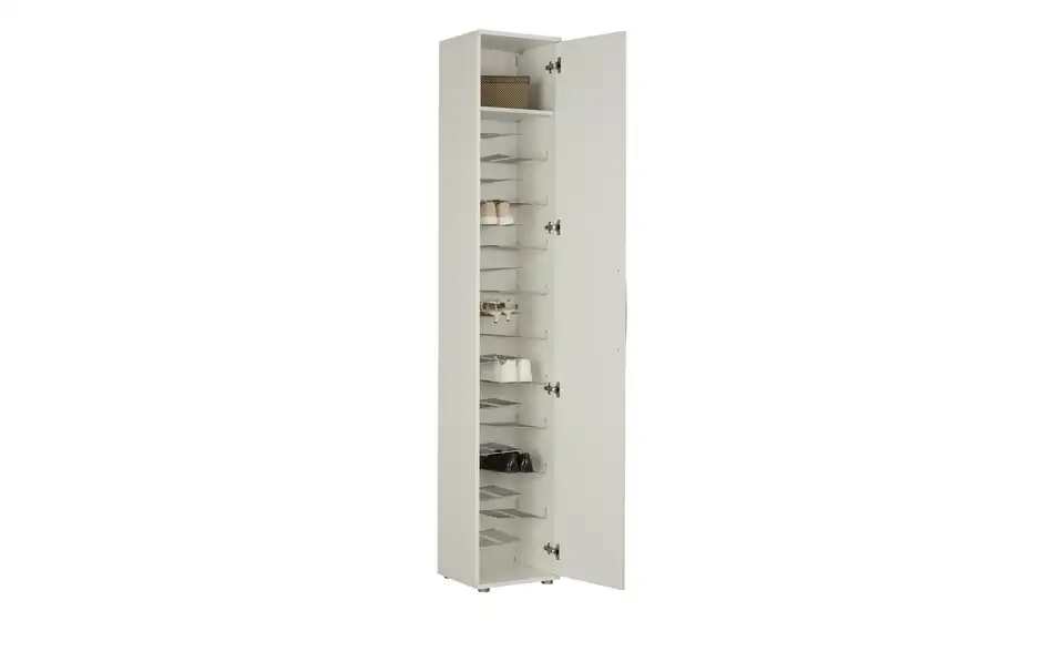 Garderobenschrank, geöffnet