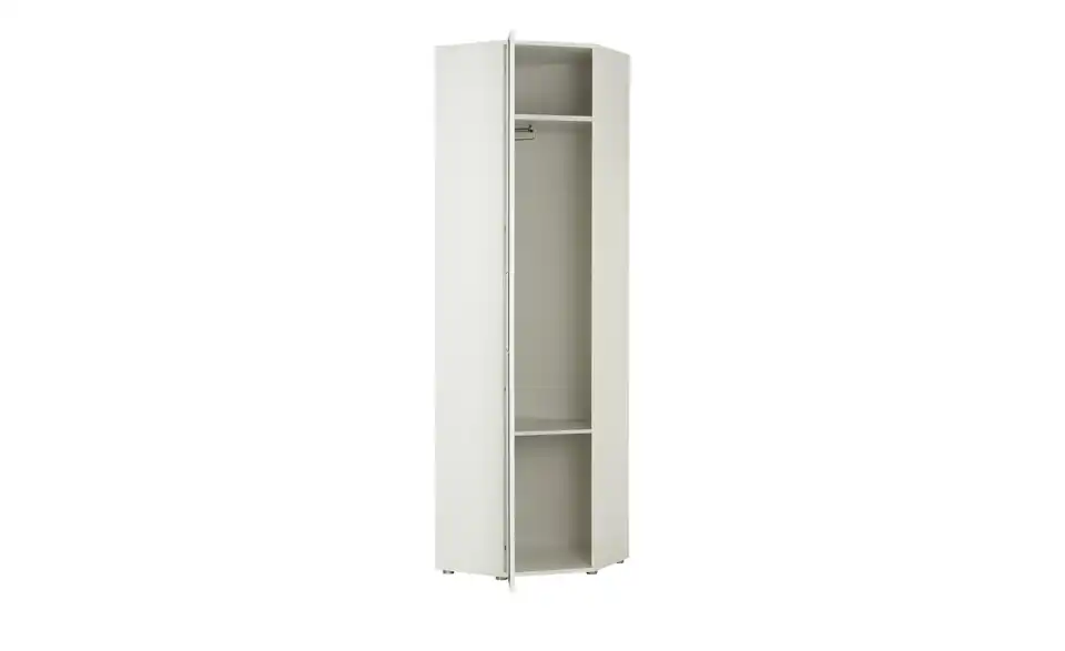 Garderoben Eckschrank, geöffnet