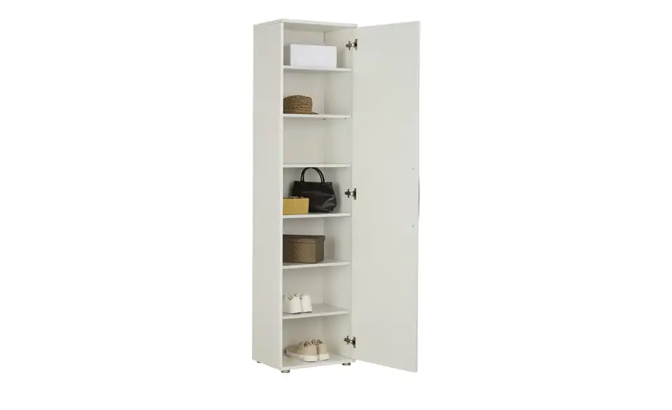Garderobenschrank, geöffnet