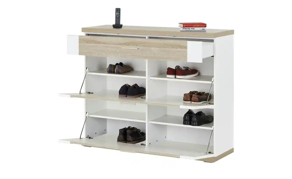 Schuhschrank, geöffnet