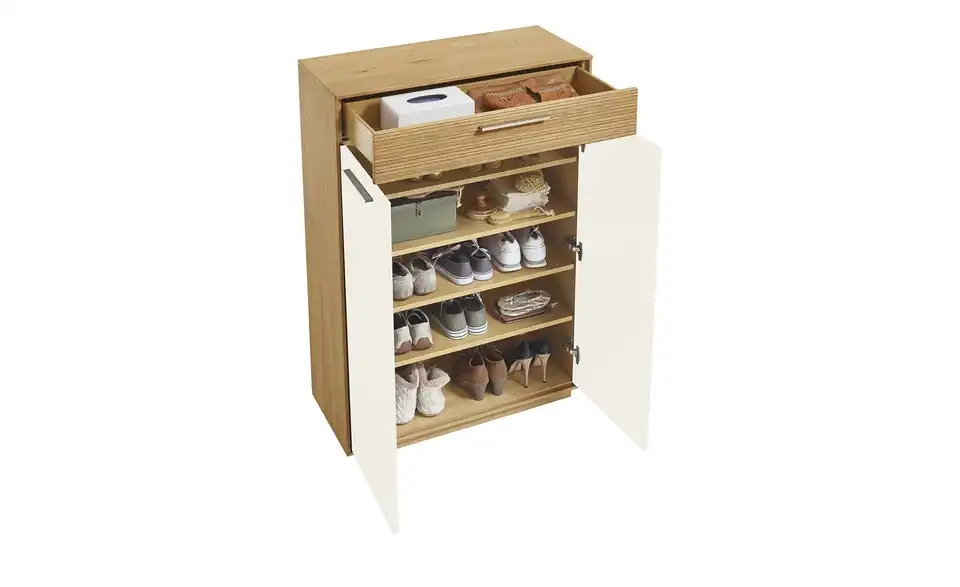Schuhschrank, geöffnet