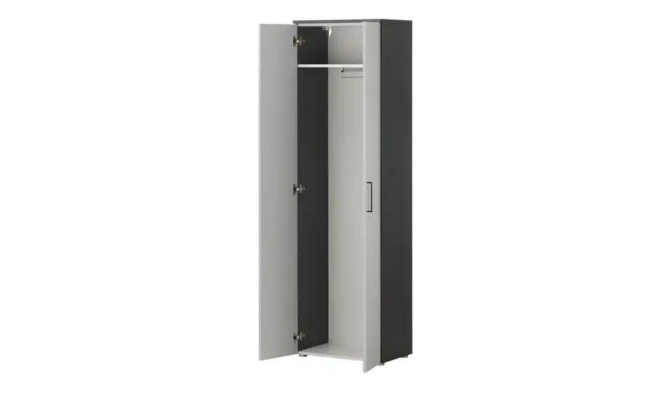 Garderobenschrank, geöffnet