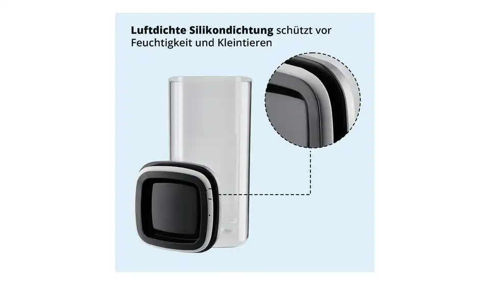 KHG Aufbewahrungsglas, Bild mit Text