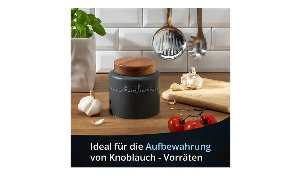 KHG Aufbewahrungsdose Knoblauch, Bild mit Text