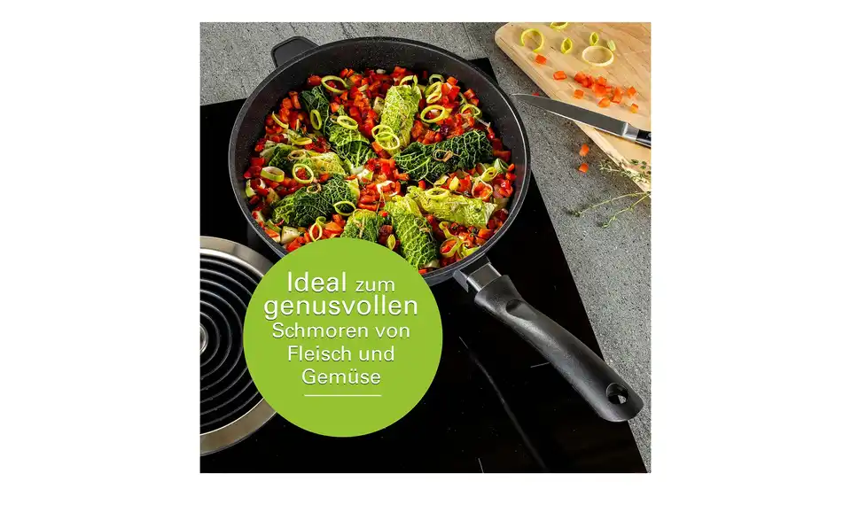 for friends Schmorpfanne 28cm, Bild mit Text