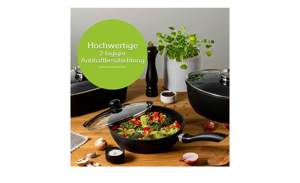 for friends Schmorpfanne 28cm, Bild mit Text