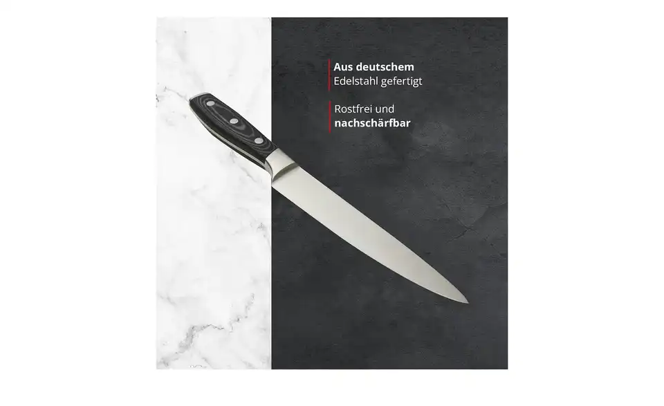 Meisterkoch Fleischmesser 20 cm PRIMUS, Bild mit Text