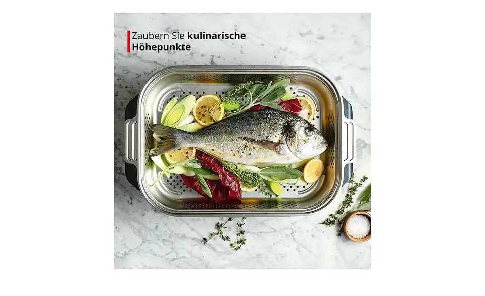 Meisterkoch Aluguss-Bräter, 3-teilig GUSTUS, Bild mit Text