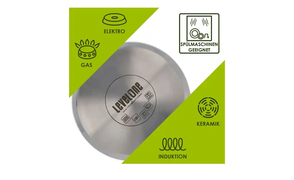 levelone Kochtopf 24 cm Classic, Bild mit Text