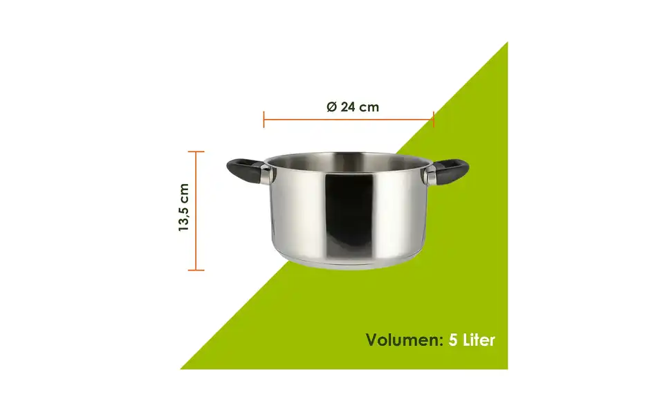 levelone Kochtopf 24 cm Classic, Bild mit Text
