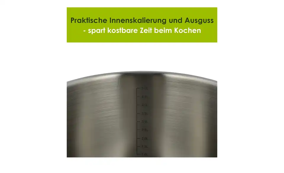 levelone Kochtopf 24 cm Classic, Bild mit Text