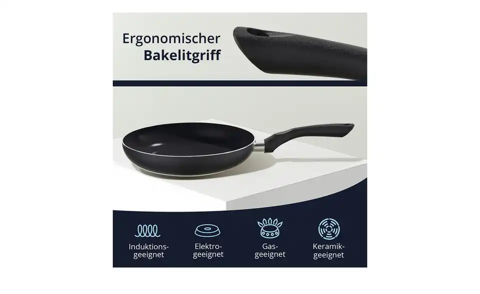 KHG Pfannenset 3-teilig, Bild mit Text