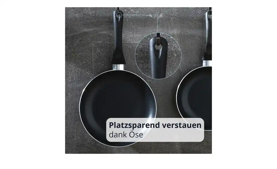 KHG Pfannenset 3-teilig, Bild mit Text