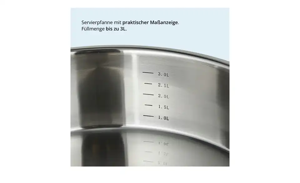 KHG Servierpfanne Luna, Bild mit Text