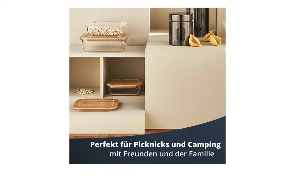 KHG Aufbewahrungsdose 370 ml rechteckig, Bild mit Text