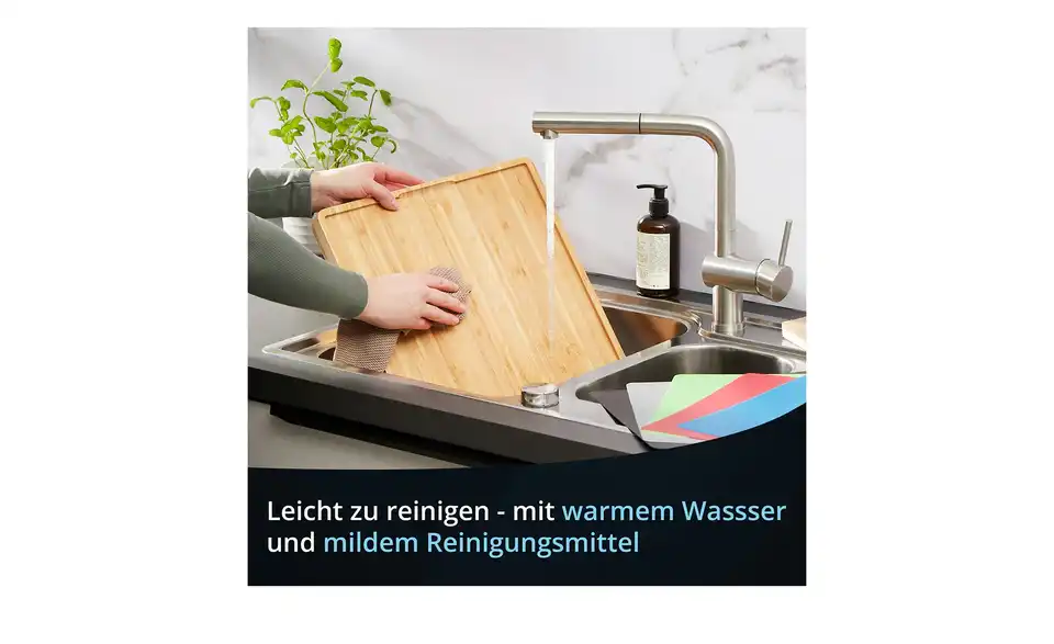 KHG Schneidebrett mit Unterlagen, Bild mit Text