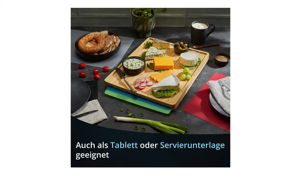 KHG Schneidebrett mit Unterlagen, Bild mit Text