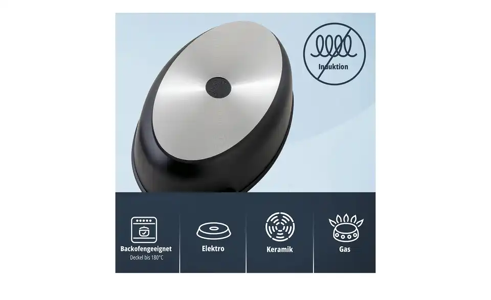 KHG Aromabräter aus Aluguss, Bild mit Text