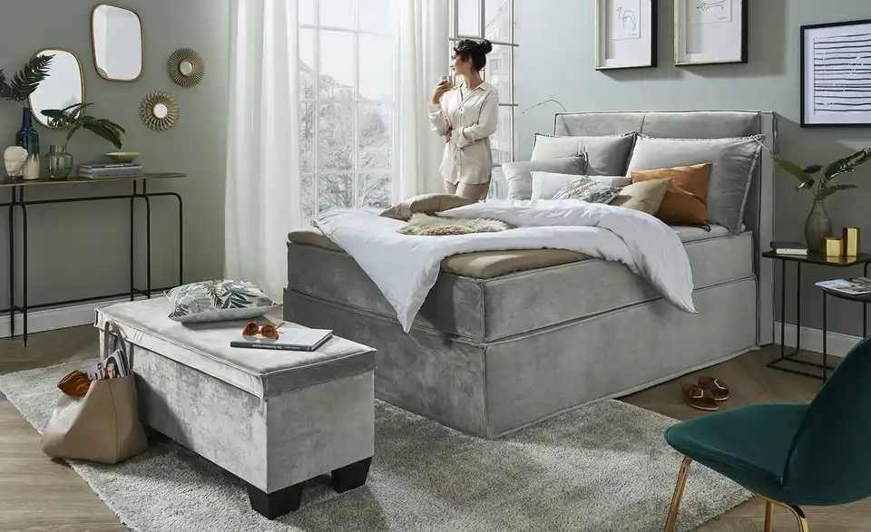 Boxi Boxspringbett 140 x 200 cm Boxi, in Wohnsituation
