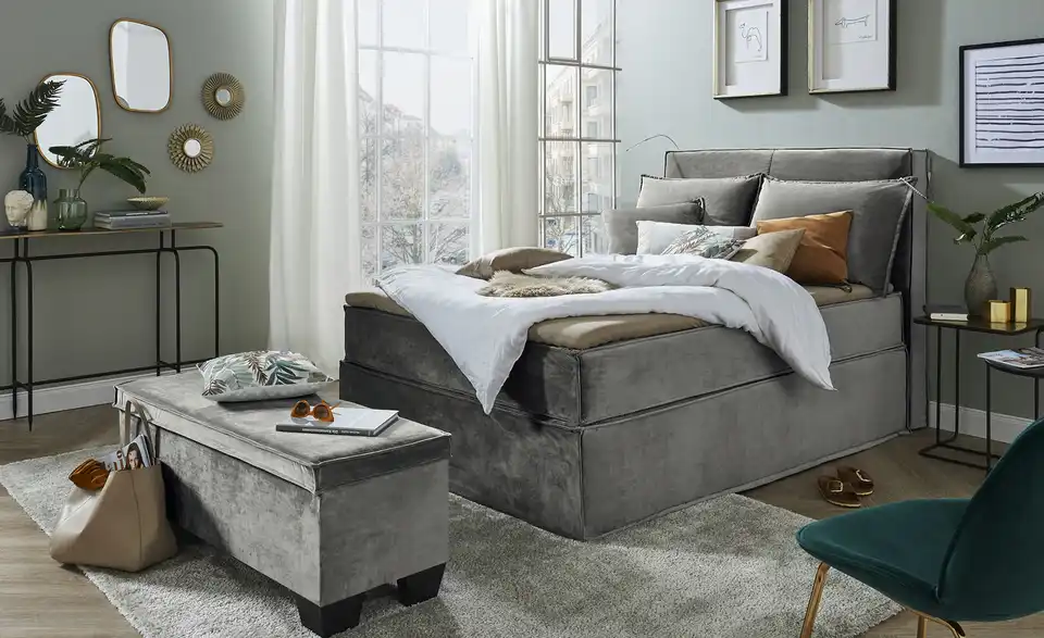 Boxi Bettbank Boxi mit Stauraum, in Wohnsituation