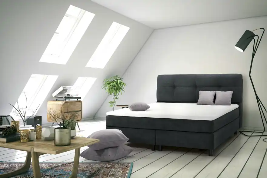 SKAGEN BEDS Boxspringbett Vegg Towel, in Wohnsituation