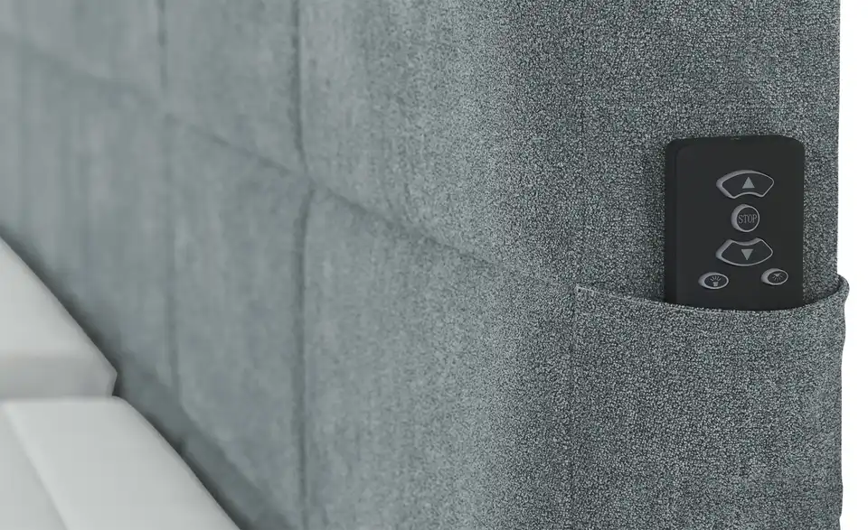 Primo TV-Boxspringbett Dillon mit motorischer TV-Halterung, Detailansicht