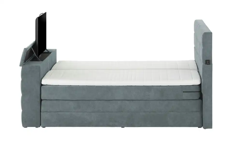 Primo TV-Boxspringbett Dillon mit motorischer TV-Halterung, Profilansicht