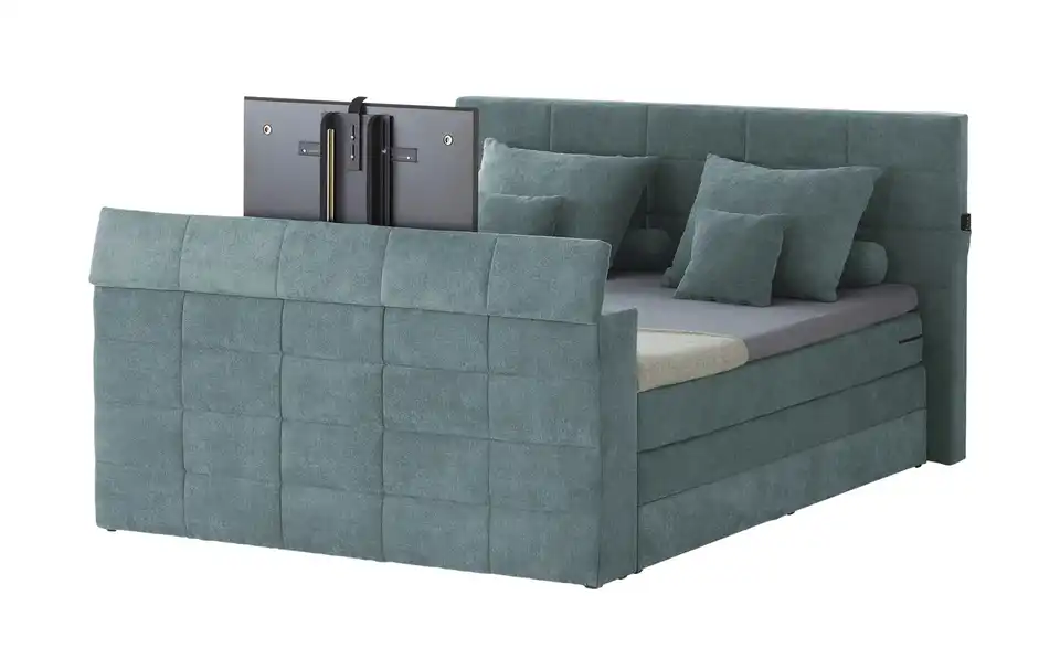 Primo TV-Boxspringbett Dillon mit motorischer TV-Halterung, Perspektive