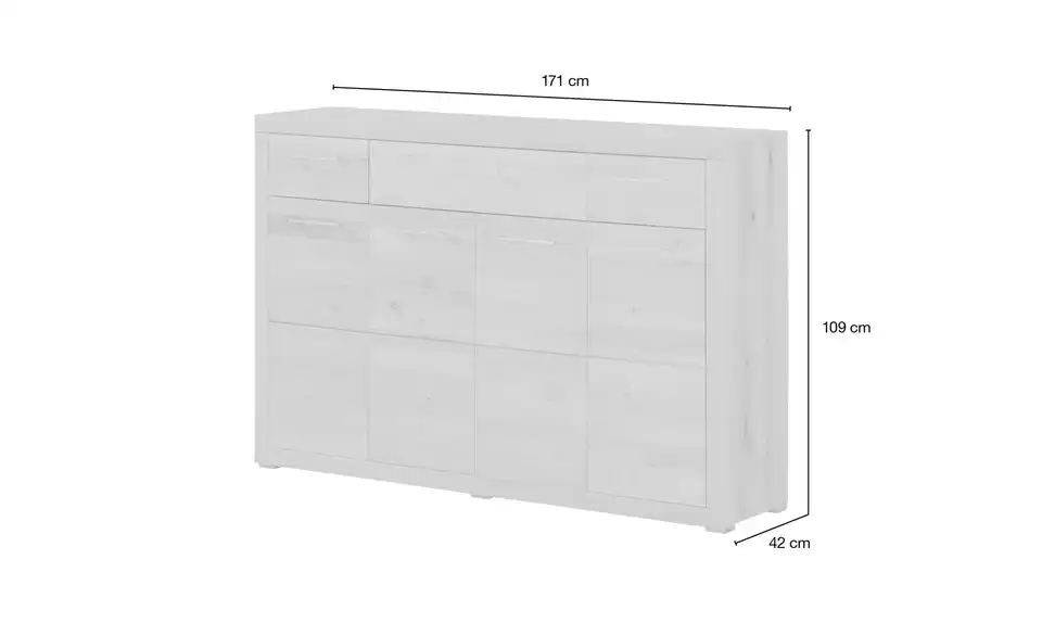 smart Highboard, Bemaßung