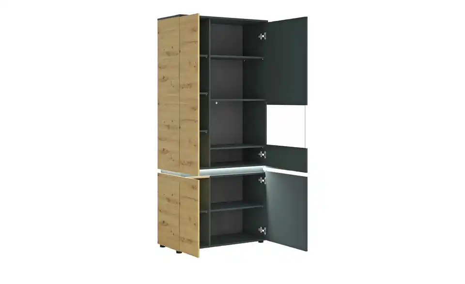 Vitrine Soft-Close, geöffnet