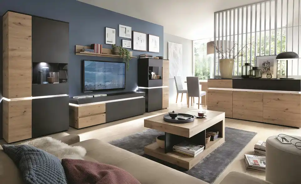 Vitrine Soft-Close, in Wohnsituation